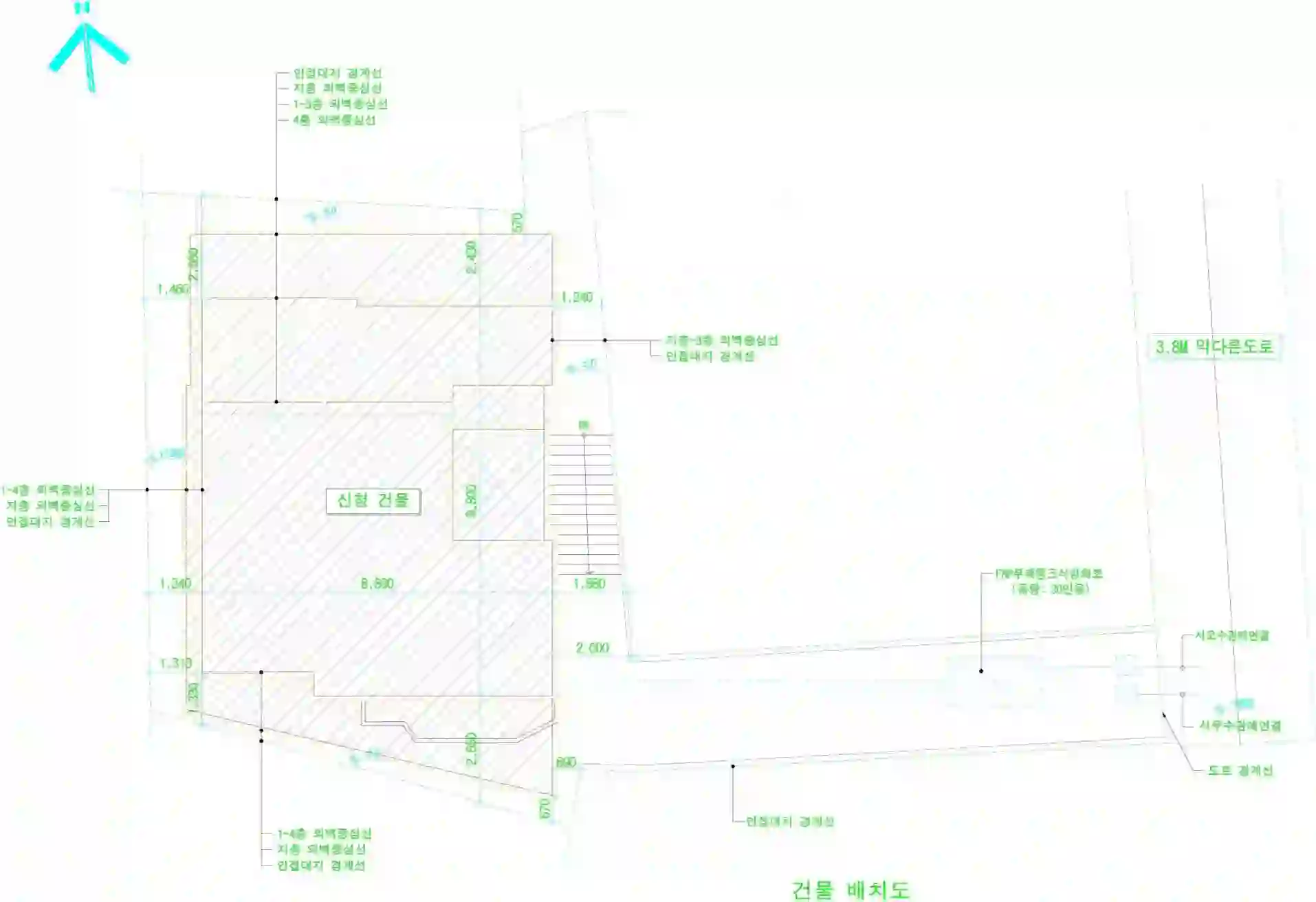 청파동 다세대주택 배치도 이미지